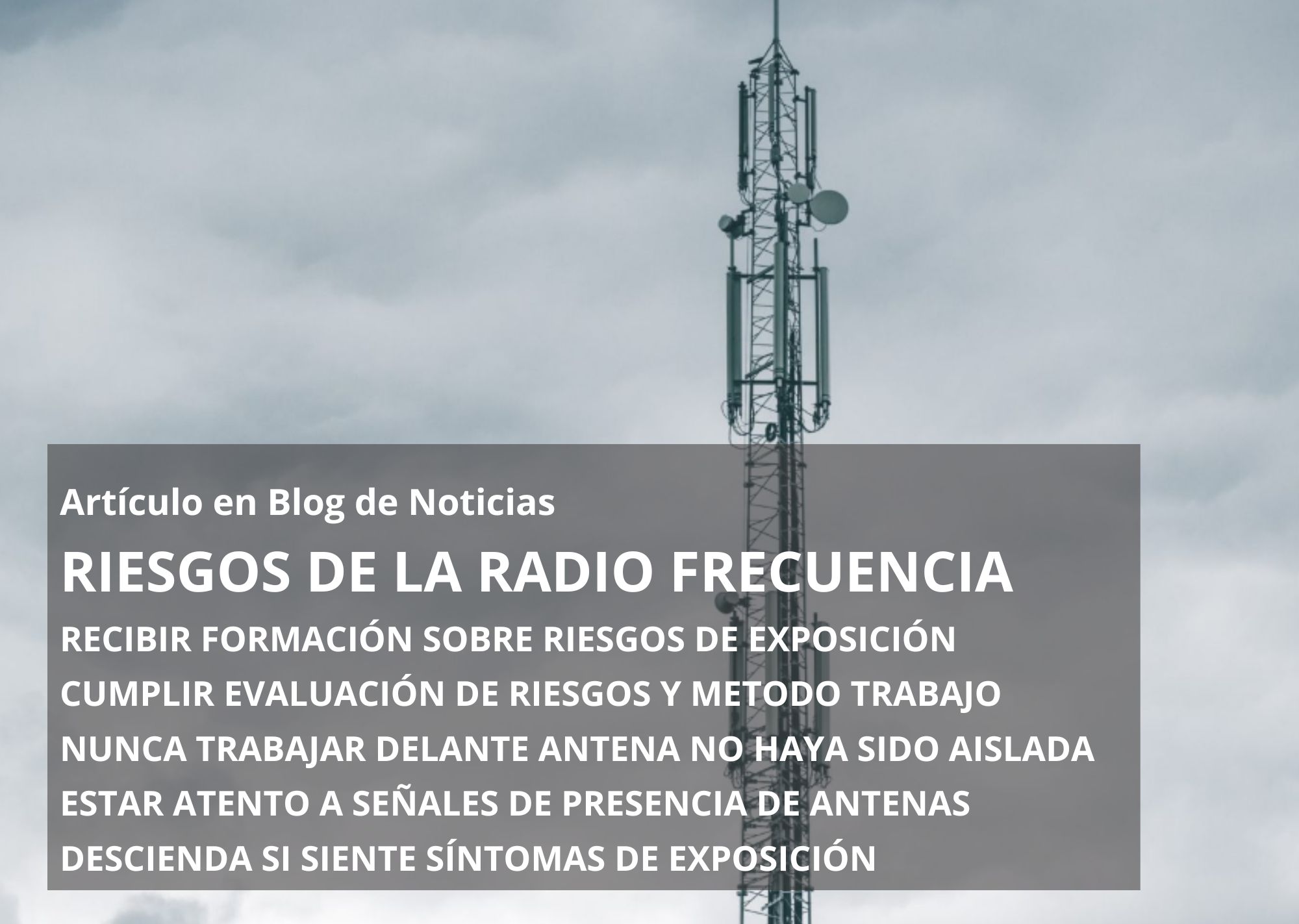 Exposici N A Radio Frecuencias Con Plataformas Elevadoras